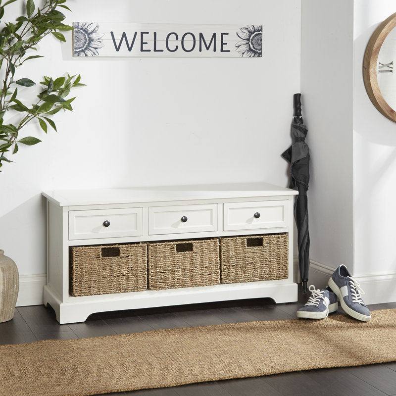 Andover Mills™ Kaler Drawers Storage Bench & Reviews Wayfair